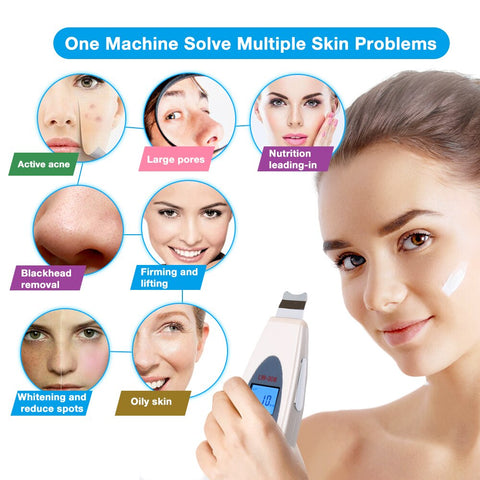 Ultrasonic Skin Scrubber Cleanser