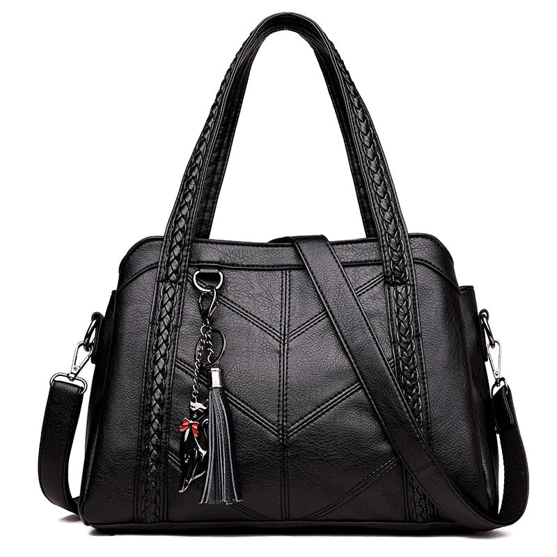 Ladies Vintage Genuine Leather Crossbody Bag