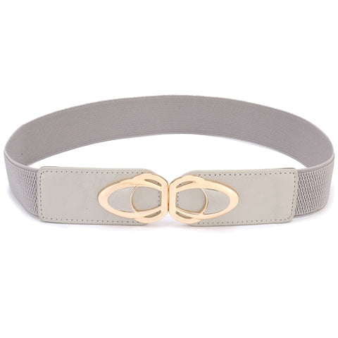 Women Leather Elastic braided Belts