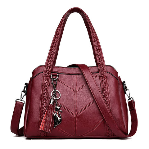 Ladies Vintage Genuine Leather Crossbody Bag