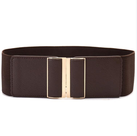 Women Wide Elastic Cinch Belt