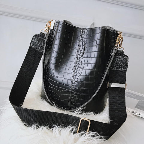Women Crocodile Crossbody Bag