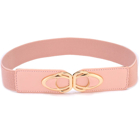 Women Leather Elastic braided Belts