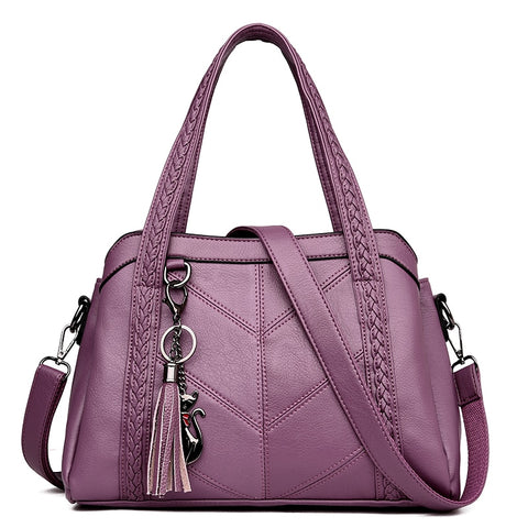 Ladies Vintage Genuine Leather Crossbody Bag