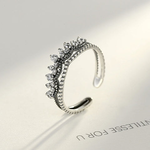 Fashion Vintage Silver Sterling Open Rings