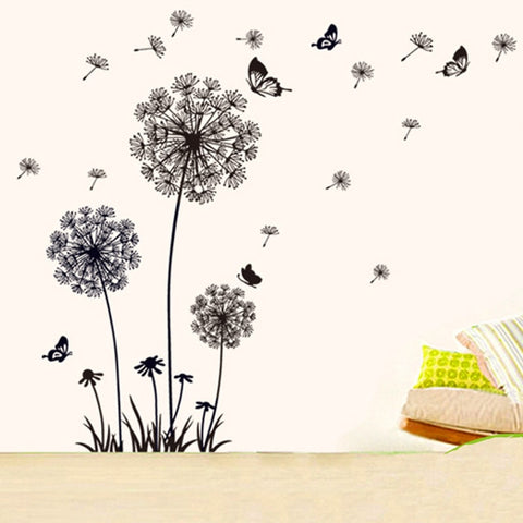 Dandelion Wall Stickers Butterflies