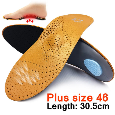 women  Leather orthotic Flat Feet Arch