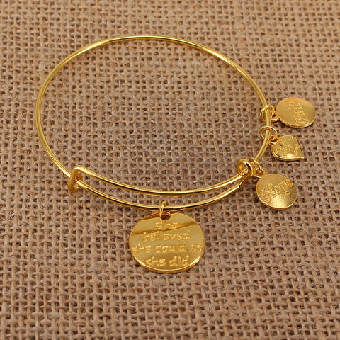Gold Color Bangle Bracelet Set