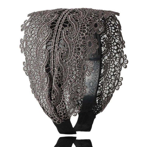Women Embroidery Flower Wide Headbands