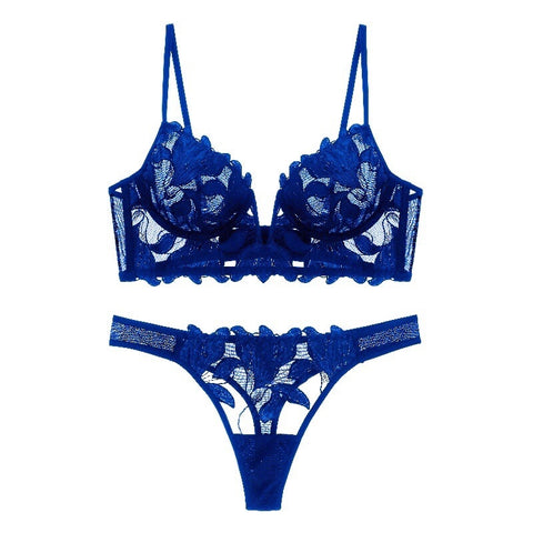 Woman French Embroidery Lingerie Underwear Bra