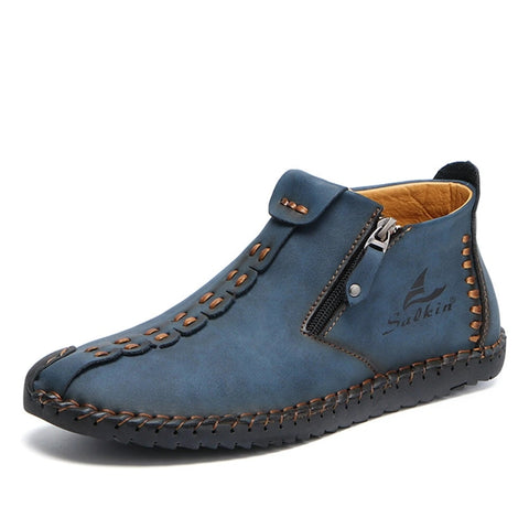 Men Hand-stitching Leather Boots
