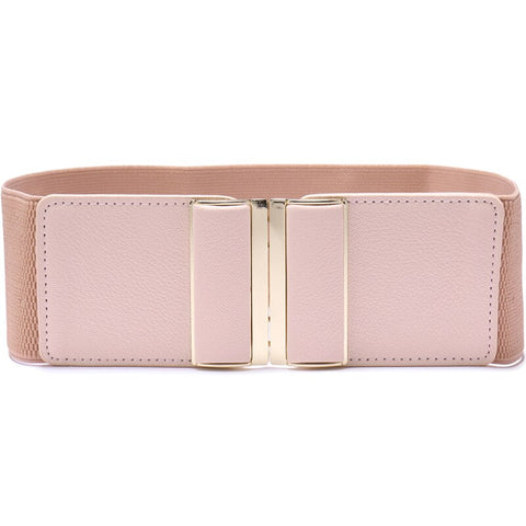 Women Wide Elastic Cinch Belt