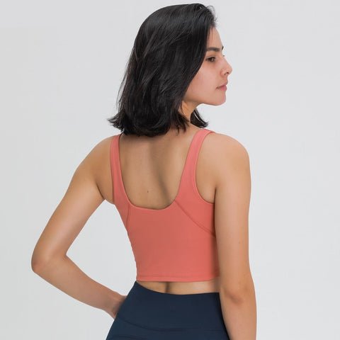 Women Soft Workout Gym Yoga Crop Top
