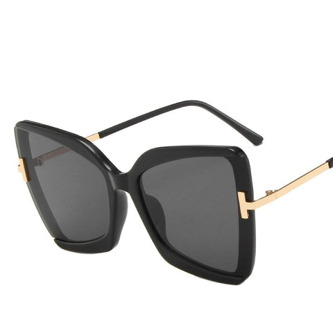 Big frame T word sunglasses for women