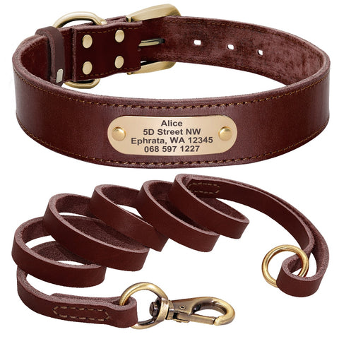 Dog Custom Leather Collar