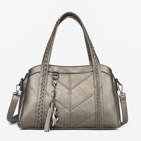 Ladies Vintage Genuine Leather Crossbody Bag