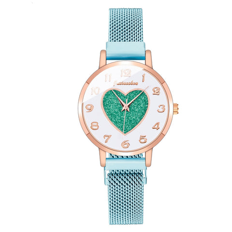 Women Romantic Heart Wrist Watches
