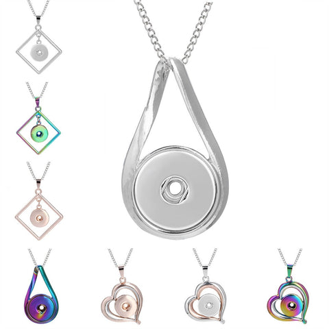 Three Color Snap Necklace