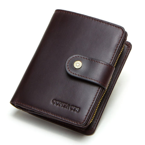 Women Men Genuine Leather Wallets