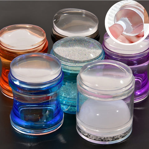 4cm(1 Set) Round Jelly Transfer Painting Stamper