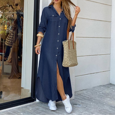 Women's Vintage Shirt Dress