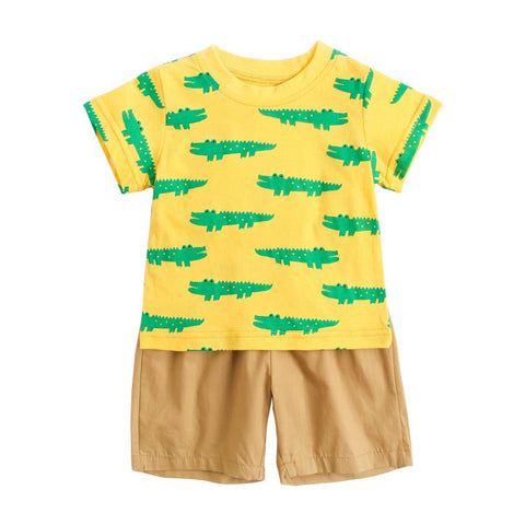 Boys Summer Cartoon Clothing Sets