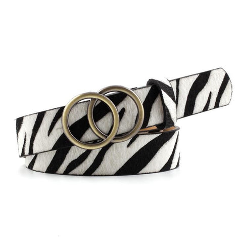 Women PU Leather Metal Buckle Belts