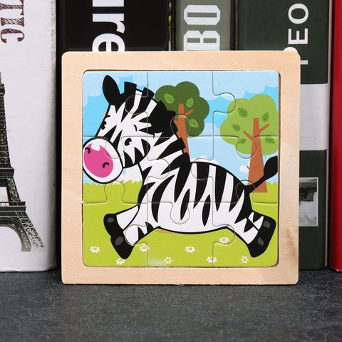 Kids Wooden Animal Puzzle Toys