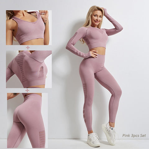 Women Seamless Leggings Set