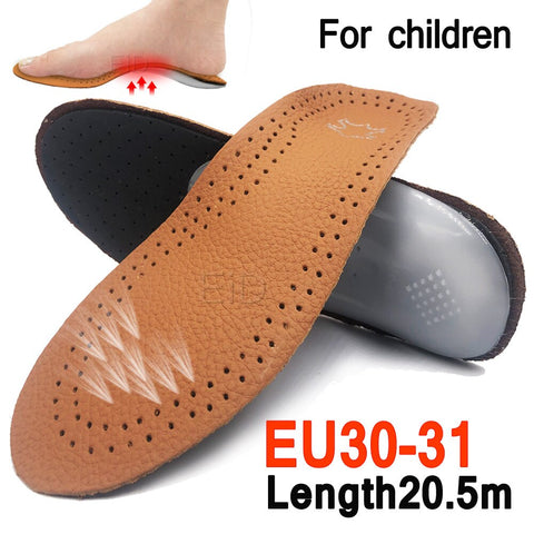 women  Leather orthotic Flat Feet Arch