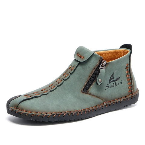 Men Hand-stitching Leather Boots