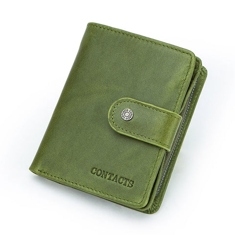 Women Men Genuine Leather Wallets