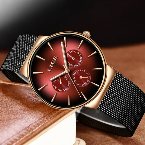 Mesh Belt Ultra-thin Quartz Watch