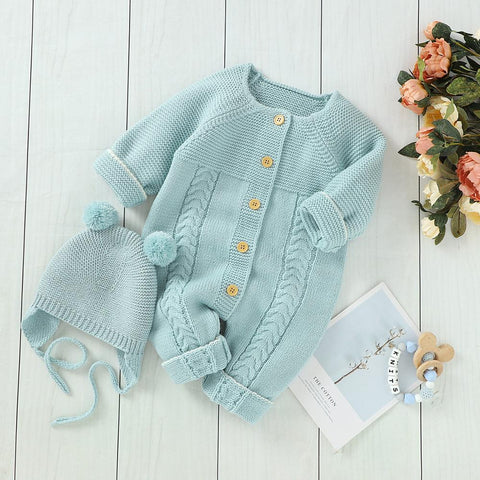 Baby Rompers Long Sleeve Knitted Clothes