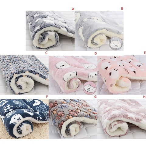 Dog Cat Soft Cushion Blanket