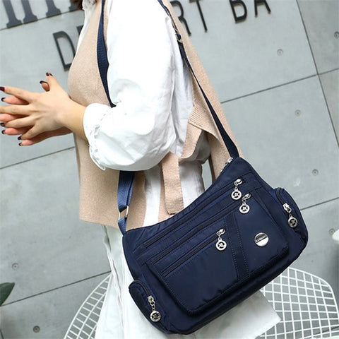 Women Nylon Waterproof Messenger Bags