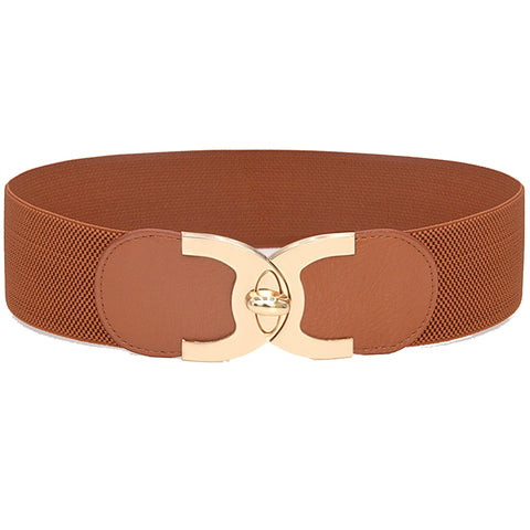 Ladies Wide Elastic Waist Belt