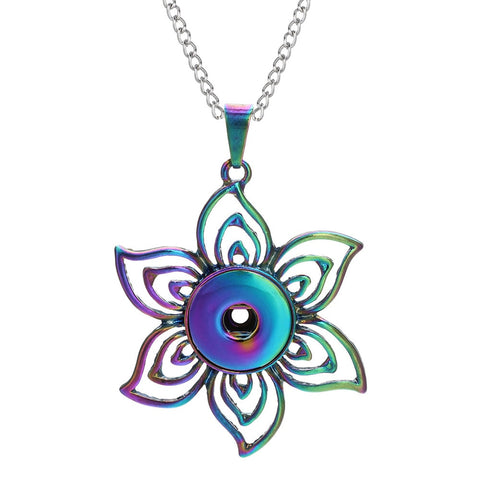 Three Color Snap Necklace