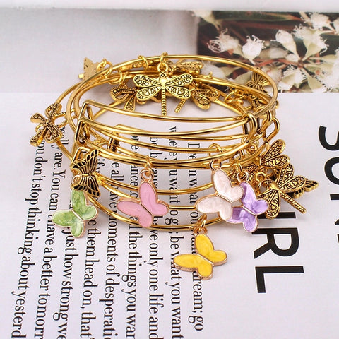Gold Color Bangle Bracelet Set