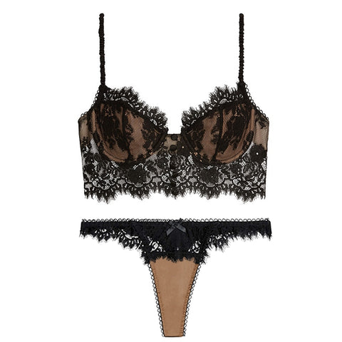 Women  lace Brassiere Lingerie Set