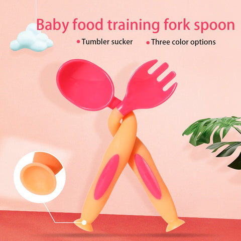 Baby Soft Self-feeding Spoon