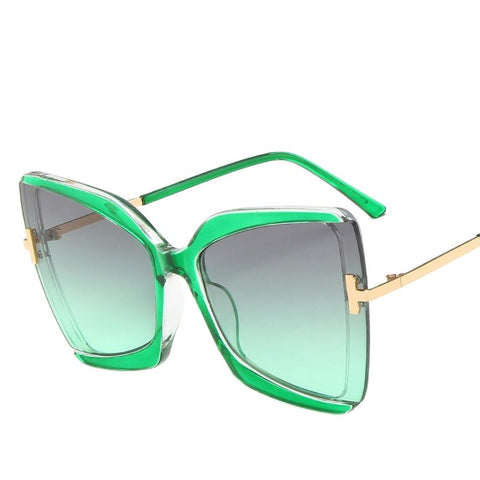 Big frame T word sunglasses for women