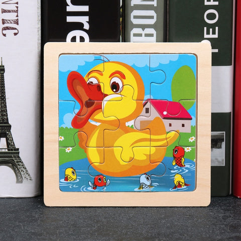 Kids Wooden Animal Puzzle Toys