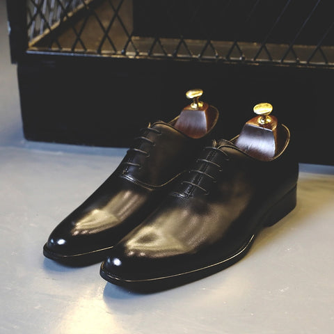 Men Business Lace-up Full Grain Leather Shoes