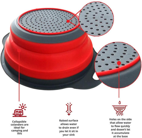 Foldable Silicone Kitchen Colander
