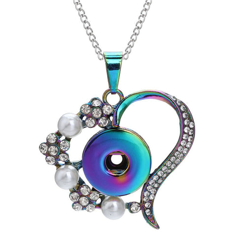 Three Color Snap Necklace