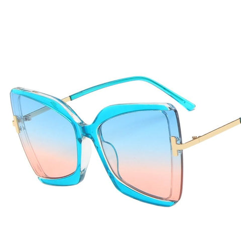 Big frame T word sunglasses for women