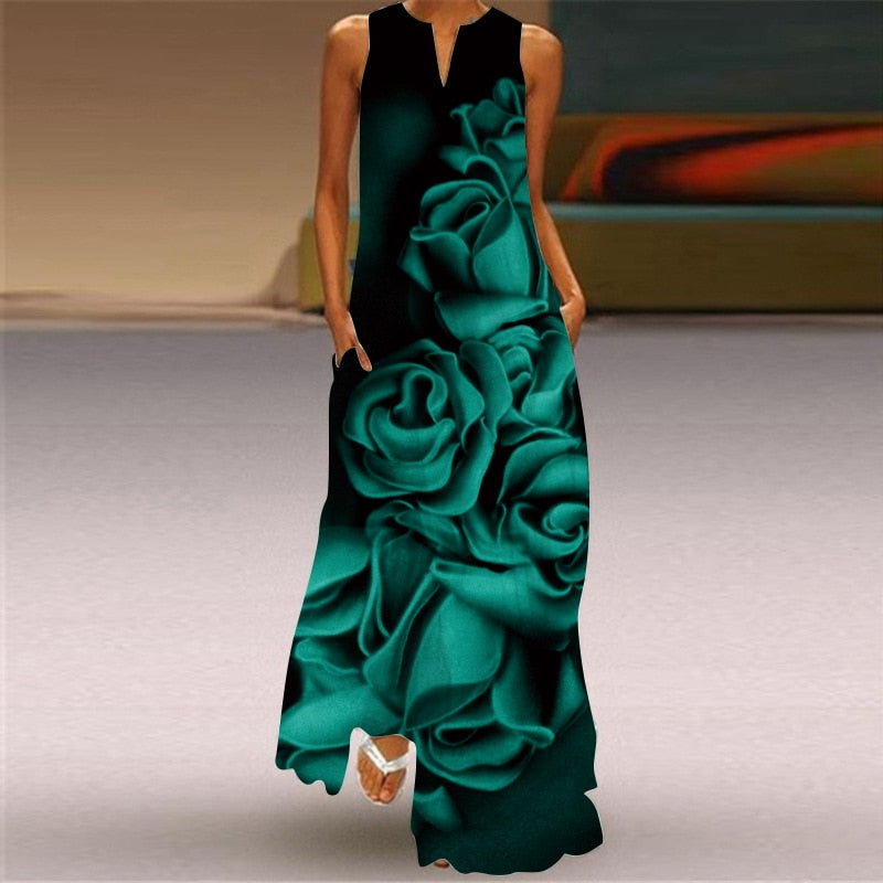 Ladies Spring Summer Long Dress