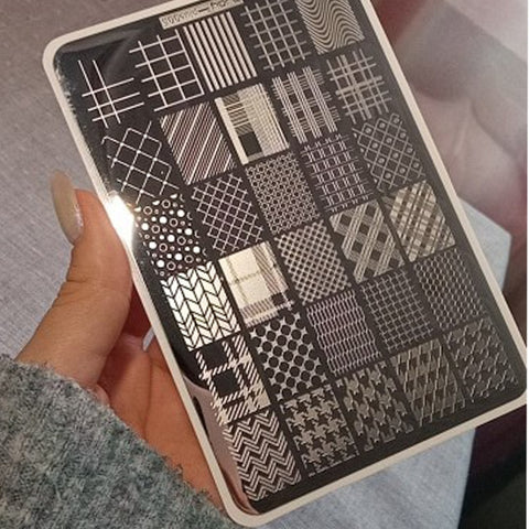 9.5X14.5cm Big Size Nail Stamping Plates