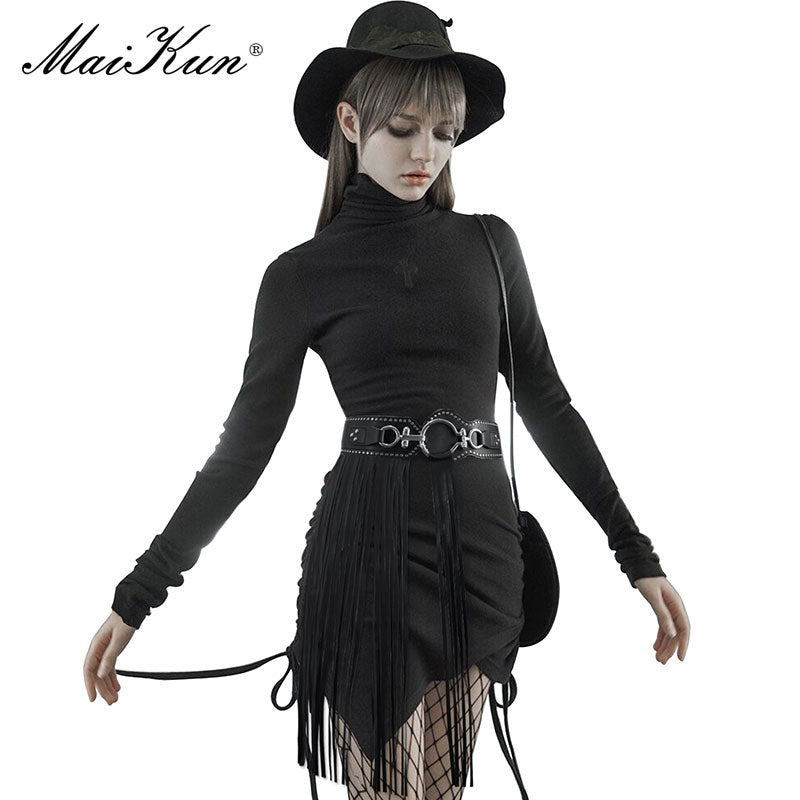 Women Luxury Design Punk Goth Belts